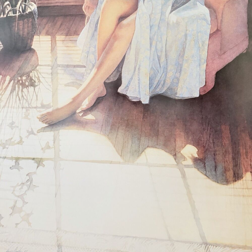 Steve Hanks Watercolors Poster Ashley & Clyde 1987 Leslie Levy Fine Art 37x24” - Picture 11 of 12